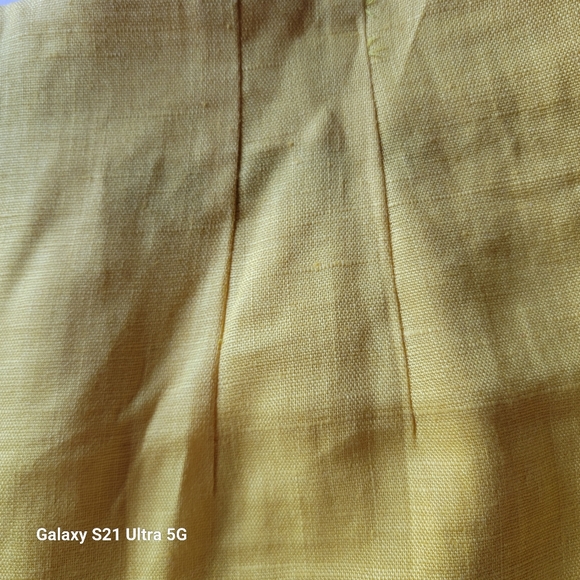 Classique Entier 100% Linen Pencil Skirt Canary Size 14 NWT - Picture 8 of 14